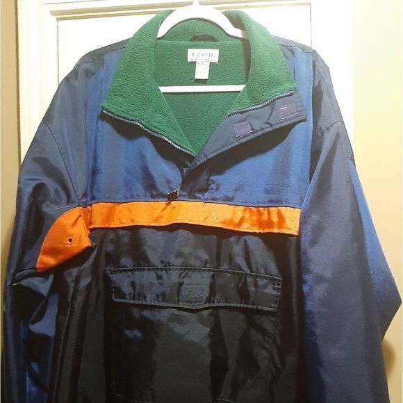 Vintage Lined IZOD SPORT Mens Windbreaker Jacket. SZ XL - Picture 1 of 10